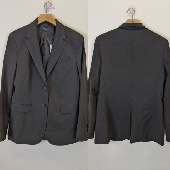 Theory Classic Blazer in Travel Wool - Picture 5 of 8